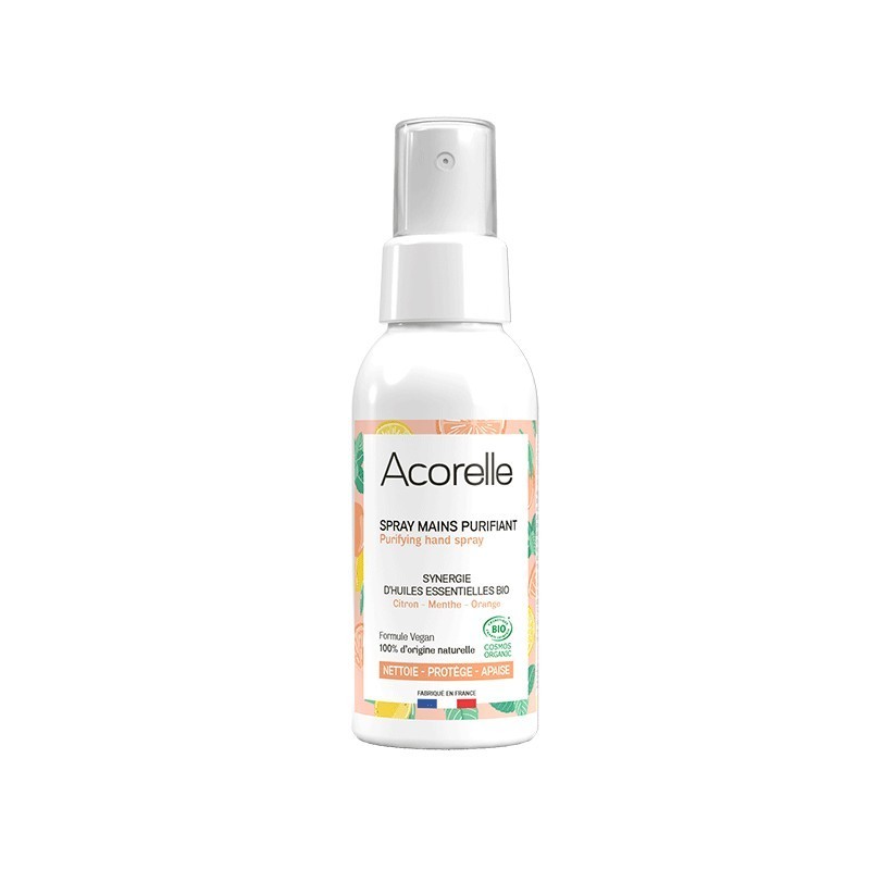 Spray mains purifiant bio citron, menthe & orange - Acorelle