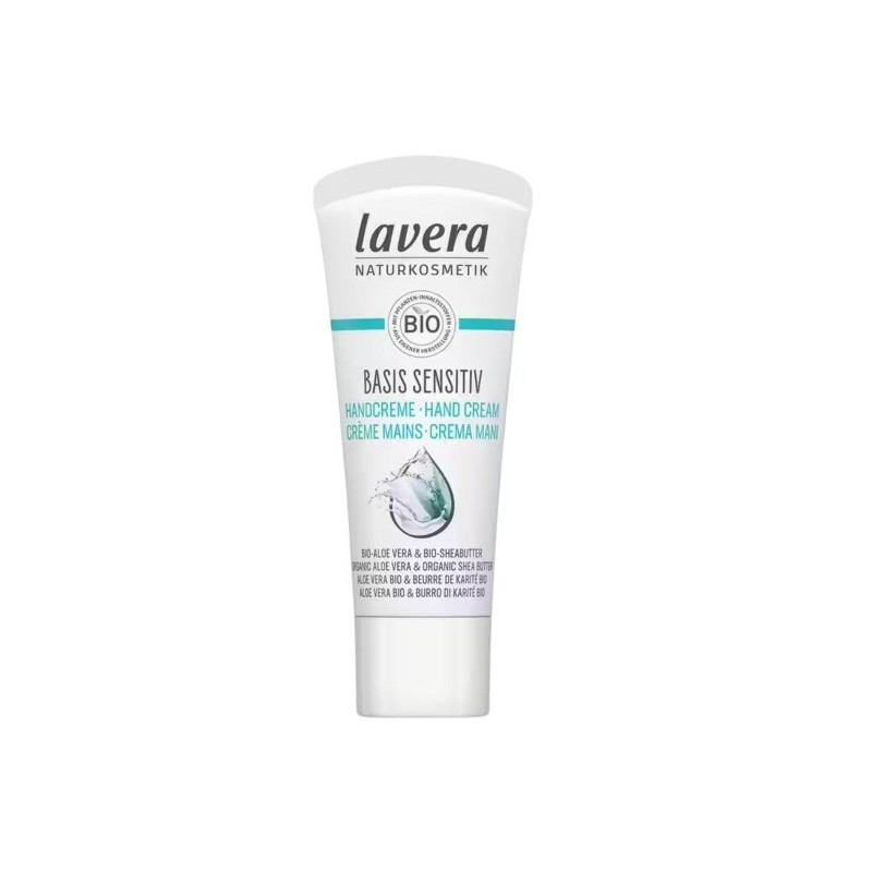 Mini crème mains Basis Sensitiv aloe vera & karité - Lavera
