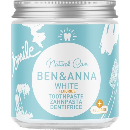 Dentifrice White blancheur avec fluor 100 ml - Ben & Anna