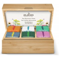 Coffret découverte thés & infusions bio 42 sachets & sa boîte en bambou - Pukka