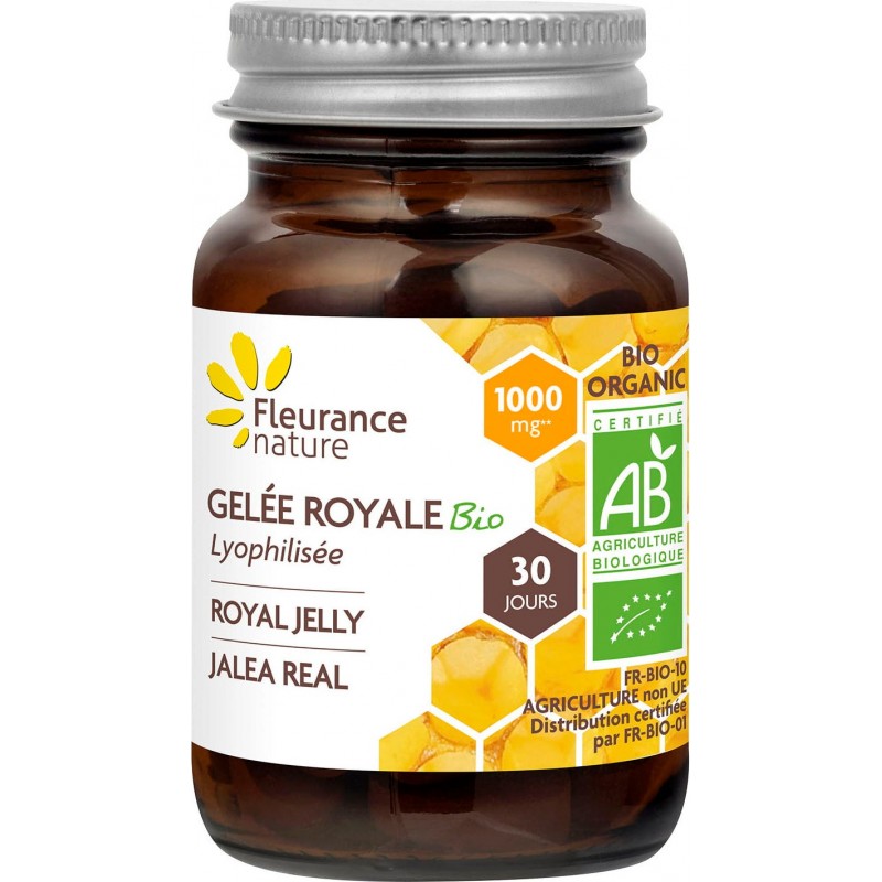 Gelée royale bio 1000 mg 20 gélules - Fleurance Nature