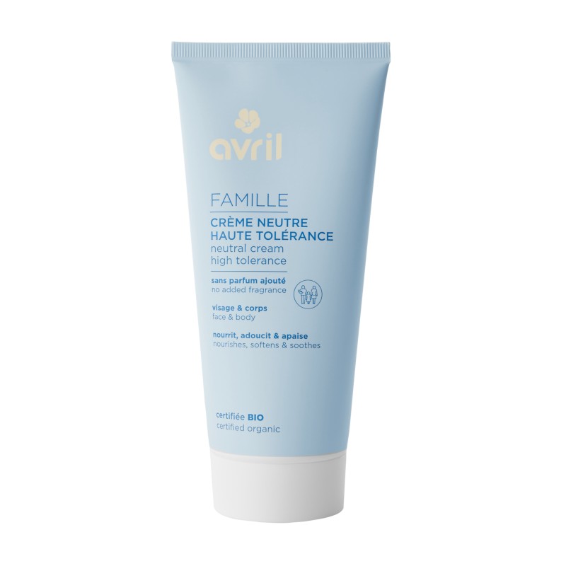 Crème neutre Famille haute tolérance visage & corps sans parfum - Avril